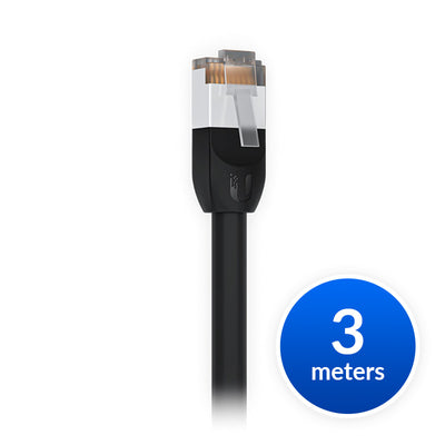 Ubiquiti UniFi Patch Cable Outdoor 3M Black, Single Unit All-weather, RJ45 Ethernet…