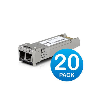 Ubiquiti UFiber 10Gbps Multi-Mode Optical Module, SFP+, 20-Pack, Duplex LC Connector,…