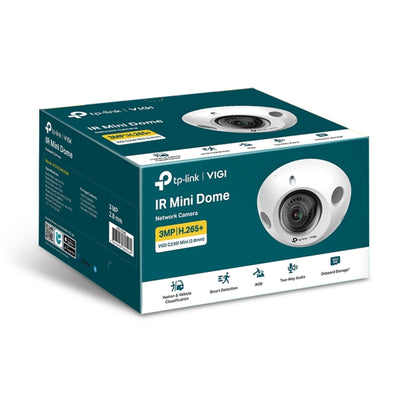 TP-Link VIGI 3MP C230I Mini(2.8mm) IR Mini Dome Network Camera, 2.8mm Ultra-wide Angle Lens, Smart Detection, 3YW NWTL-VIGI-C230IMINI