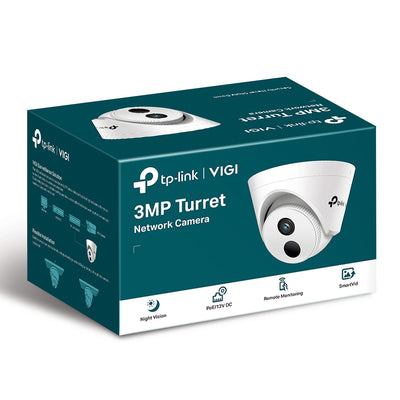 TP-Link VIGI 3MP C430I(4mm) IR Turret Network Camera, 4mm Lens, Smart Detection 3YW