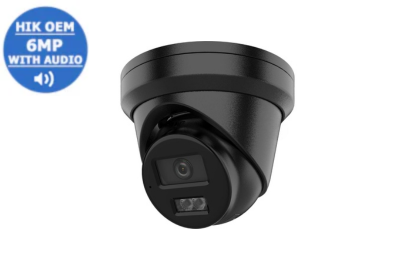 HIKVISION 6MP (2.8mm) AcuSense Fixed Turret Network Camera (BLACK)