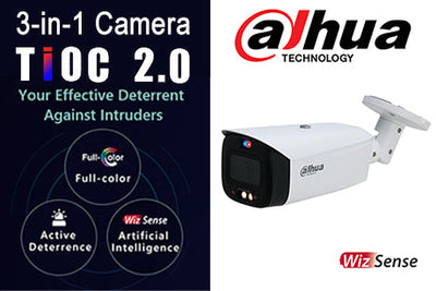 Dahua 6MP Smart Dual Illumination Active Deterrence Fixed-focal Bullet WizSense Network…