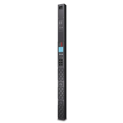 APC Netshelter Metered Rack PDU, 0U, 230V/16A Input, 2x IEC C19 & 18x IEC C13 Outlets