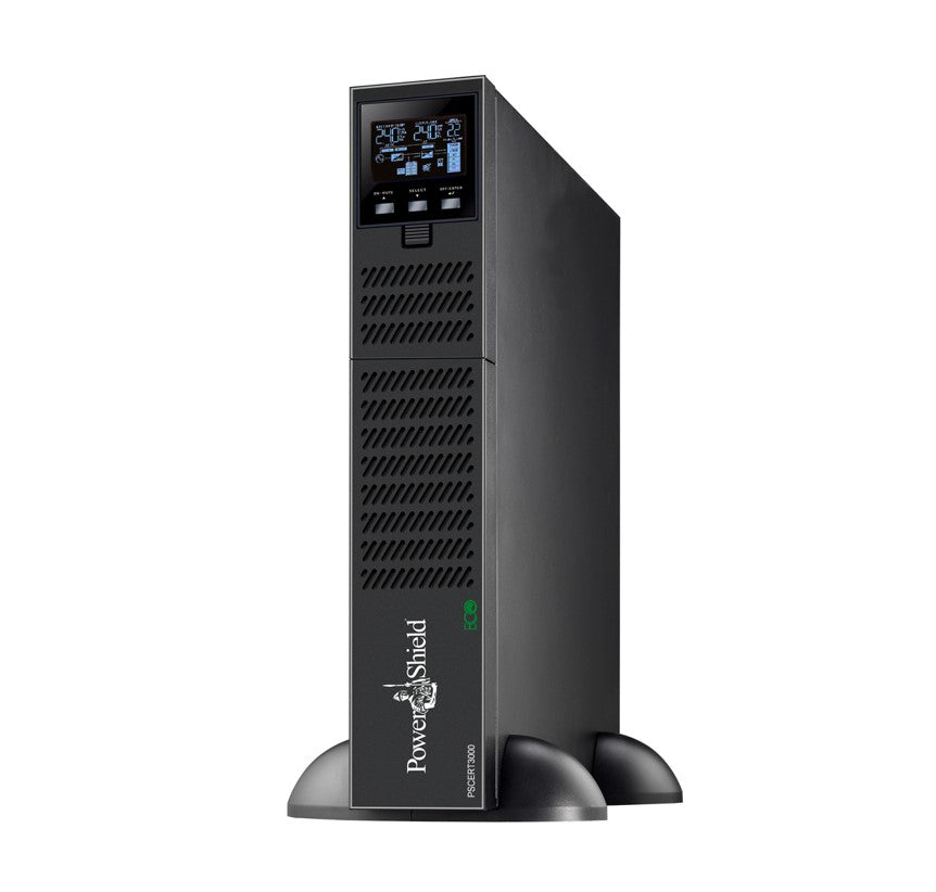 PowerShield Centurion RT 3000VA Long Run Model - 15Amp, No internal batteries, 2 AUS sockets, 10A, C13 x 5, 16A, C19 x 1, 2-year warranty