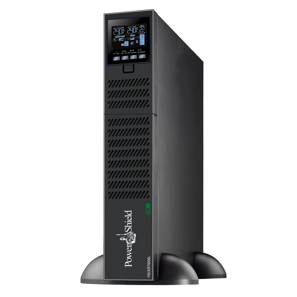 PowerShield Centurion RT 6000VA/6000W Long Run Model True On-Line, Double Conversion UPS, Hard wired terminal input/output, requires ext battery