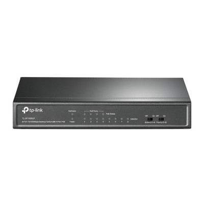 TP-Link 8-Port 10/100 Mbps Desktop Switch with 4-Port PoE | TL-SG1008P
