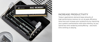 Corsair 16GB (2x8GB) DDR4 SODIMM 2666MHz 1.2V MAC Memory for Apple Macbook Notebook RAM